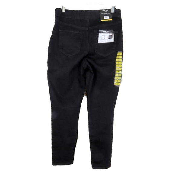 NWT Nine West Heidi Blk Pull On Stretch Crop Pants - Picture 5 of 6